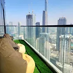 Reverie Stays - Picturesque & Modern 3Br With Full Burj Khalifa View